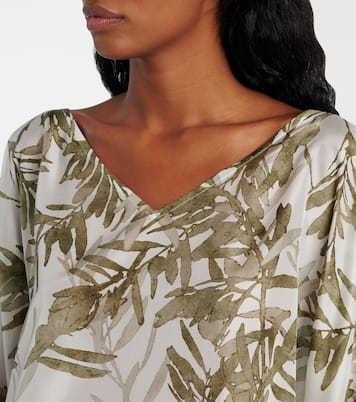 Printed silk kaftan | Brunello Cucinelli