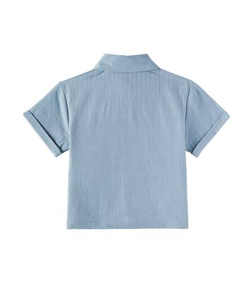 Baby Brammie striped cotton shirt  | Donsje