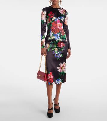 Vally satin slingback platform pumps | Dolce&Gabbana