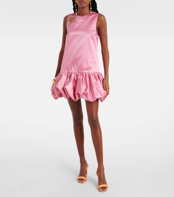 Robe Neptuna en satin à ornements | Alémais