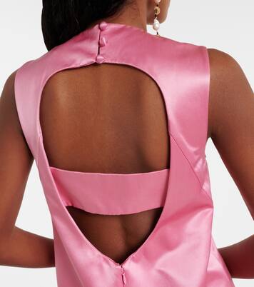 Robe Neptuna en satin à ornements | Alémais