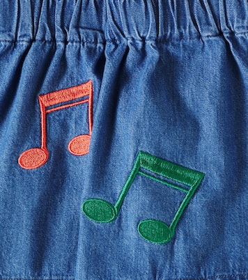 Bestickte Jeansshorts Note | Mini Rodini