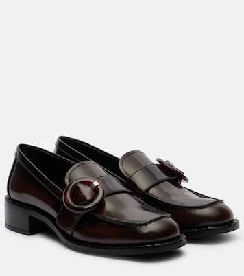 Sienna leather loafers | Prada