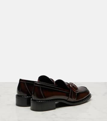 Sienna leather loafers | Prada
