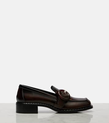 Sienna leather loafers | Prada
