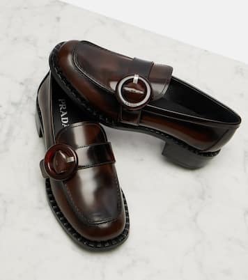 Sienna leather loafers | Prada