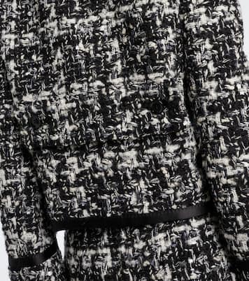Checked double-breasted bouclé jacket | Dolce&Gabbana