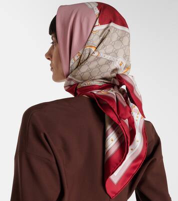 New Majo silk twill scarf | Gucci