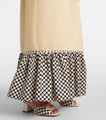 Plus De Pois embroidered maxi skirt | Valentino