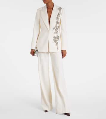 Verzierter Blazer Lesia aus einem Wollgemisch | Costarellos