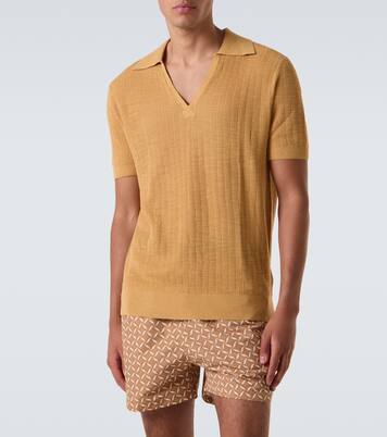 Joaquim cotton-blend polo shirt | Frescobol Carioca