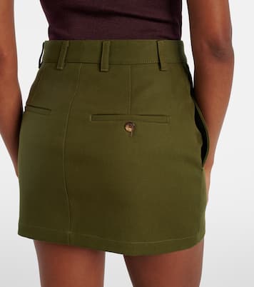 High-rise cotton miniskirt | Wardrobe.NYC