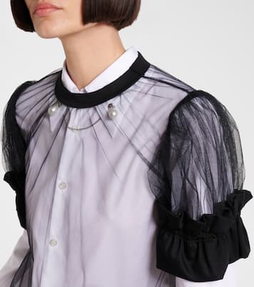 Top aus Tüll | Noir Kei Ninomiya