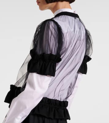 Top aus Tüll | Noir Kei Ninomiya