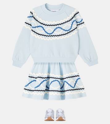 Gonna Barbera in cotone con ricamo | Molo