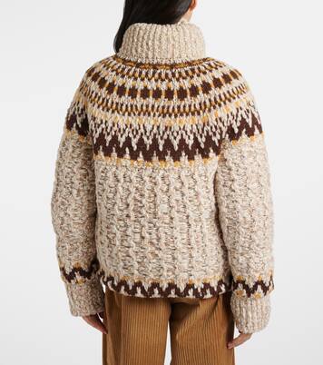 Girose jacquard wool-blend down cardigan | Moncler Grenoble