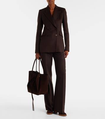 Pantaloni flared Vesta in seta | Gabriela Hearst