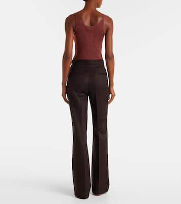 Pantaloni flared Vesta in seta | Gabriela Hearst