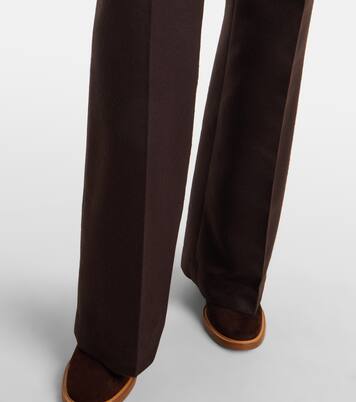 Pantaloni flared Vesta in seta | Gabriela Hearst