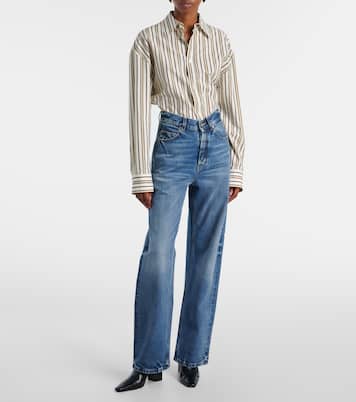 V-Waist wide-leg jeans | Saint Laurent