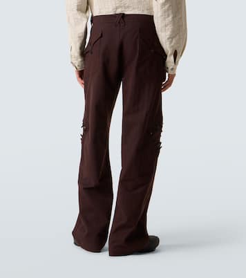 Estike cotton-blend wide-leg pants | Kiko Kostadinov