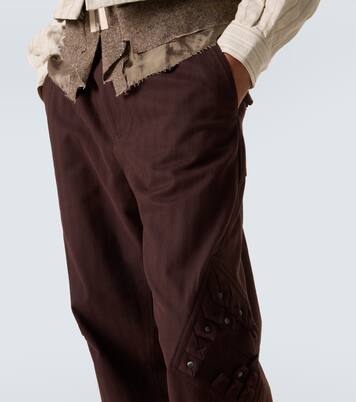 Estike cotton-blend wide-leg pants | Kiko Kostadinov