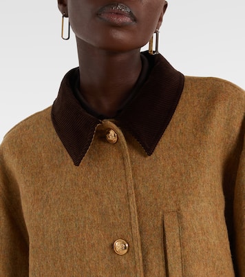 Jacke aus Schurwolle mit Cord | Blazé Milano