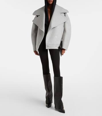 Oversized wool and cashmere peacoat | Balmain