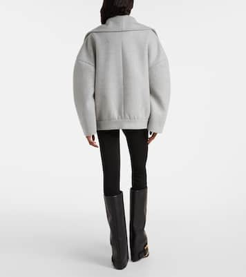 Oversized wool and cashmere peacoat | Balmain