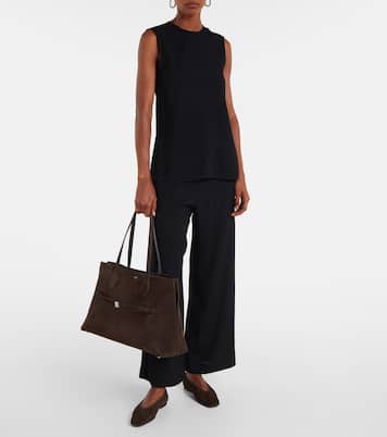 Tote Bag Lounge aus Veloursleder | Toteme