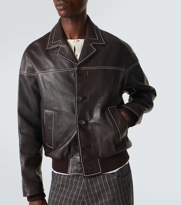 Chaqueta Time de piel | Wales Bonner