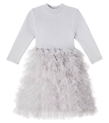 Baby Cecilly wool-blend tulle dress | Donsje