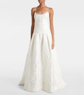 Bridal Vanilla Dreams jacquard corset gown | Rebecca Vallance