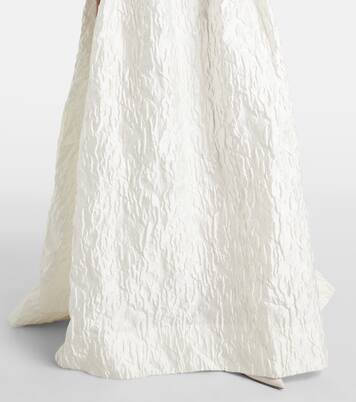 Bridal Vanilla Dreams jacquard corset gown | Rebecca Vallance