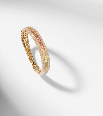 Bracciale Stretch in oro rosa 18kt con pietre preziose | Shay Jewelry