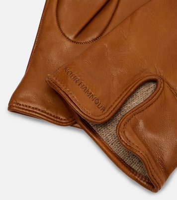 Leather gloves | Nour Hammour