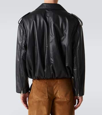 Balloon leather biker jacket | Loewe