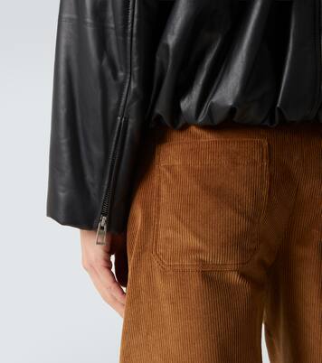 Balloon leather biker jacket | Loewe