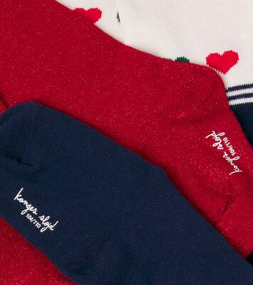 Set of cotton-blend tights | Konges Sløjd