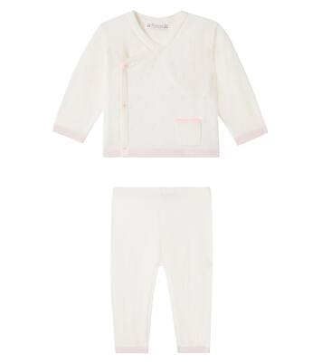 Baby wool and cotton cardigan and pants set | Bonpoint