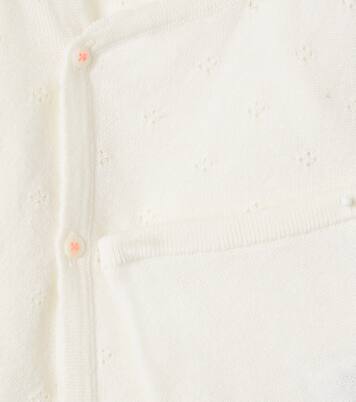 Baby wool and cotton cardigan and pants set | Bonpoint