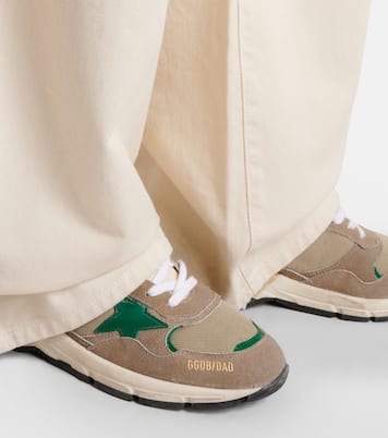 Dad Star leather-trimmed sneakers | Golden Goose
