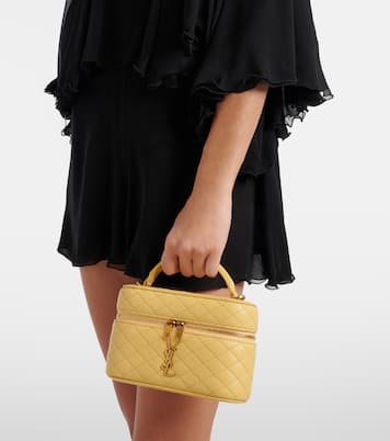 Bolso neceser Gaby de piel acolchada | Saint Laurent