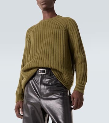 Ribbed-knit wool and cashmere sweater | Allude