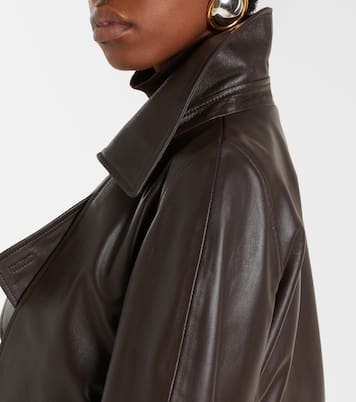 Hatti cropped leather jacket | Nour Hammour