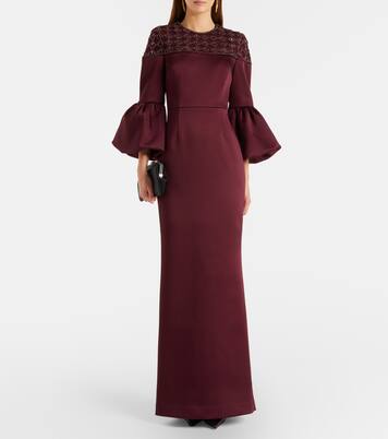 Alora embellished satin gown | Rebecca Vallance