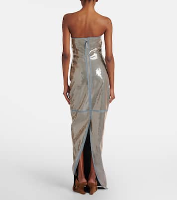 Prong sequined denim gown | Rick Owens