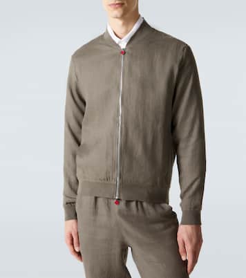 Bomberjacke aus Leinen | Kiton