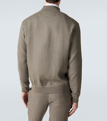 Bomberjacke aus Leinen | Kiton