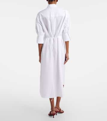 Abito chemisier in popeline di cotone | Erdem